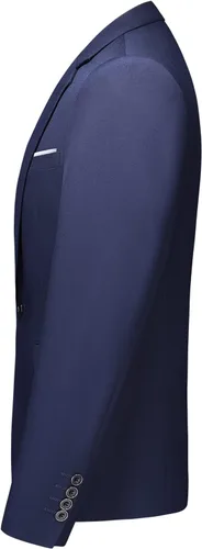 Vista 2 de Traje de 2 piezas para hombre, ajustado, con un botón, chaqueta y pantalones, negocios, boda, fiesta, regreso a casa, trajes para hombres