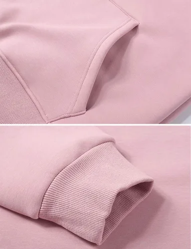 Vista 5 de Haellun - Sudadera con capucha con forro de vellón de sherpa, abrigado, de invierno y de estilo informal para mujer