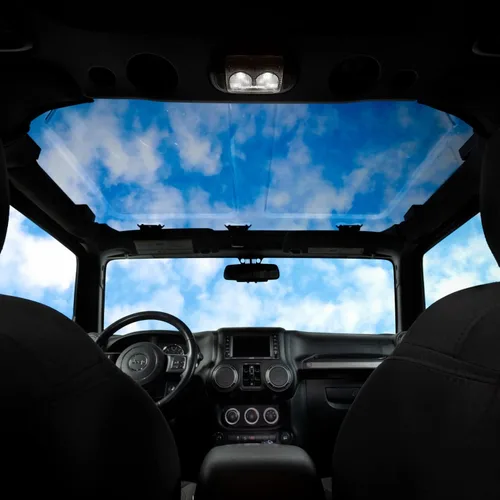 Vista 5 de Putco Element Sky View Tapa Transparente Techo Rígido para Techo para Jeep Wrangler JK 2009-2017 (También Compatible con Carrocería JK 2018)