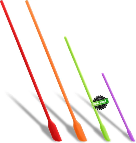 Vista 11 de Anaeat Juego de 4 espátulas de silicona - Diseño sin costuras de una sola pieza - Espátulas de goma antiadherentes para rallador de cocina