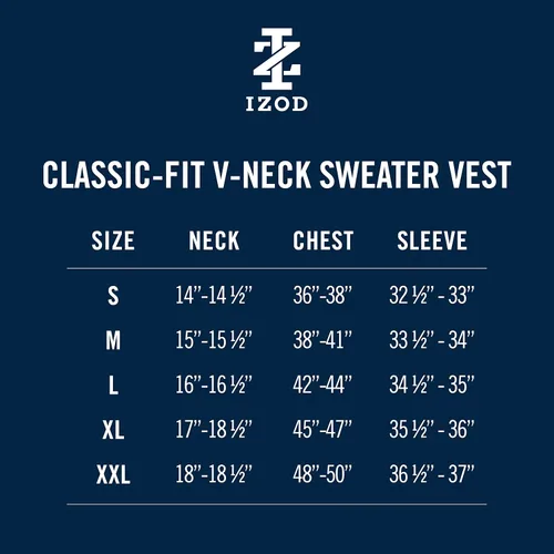 Vista 5 de IZOD Suéter para hombre, talla grande y alta, con cuello en V, color liso, calibre 12