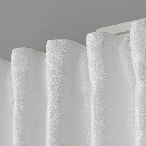 Vista 3 de Exclusive Home Zeus - Par de paneles de cortinas opacas de jacquard con textura sólida, pestañas ocultas y bolsillo para barra, 52 x 84 pulgadas