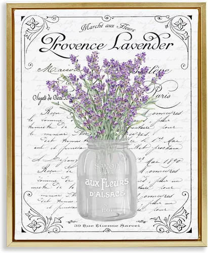 Vista 17 de Stupell Industries Stellar Design Studio - Lienzo decorativo con marco flotante, gris, 17 x 21 pulgadas, fácil de colgar y resistente, fabricado