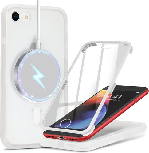 Vista 68 de Funda para iPhone 8 Plus con protector de pantalla, compatible con Magsafe, para iPhone 7 Plus, protector de pantalla integrado, funda delgada