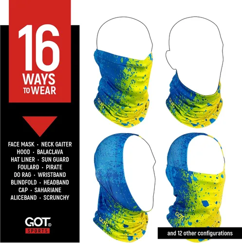 Vista 3 de GOT Sports UPF 50+ Bufanda de Pesca para Cuello - Máscara Facial UV de Protección Solar para Hombres y Mujeres - Cubierta Facial Camo SPF Gator