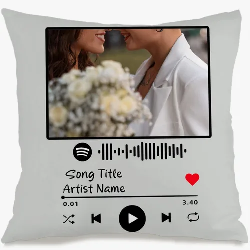 Vista 14 de Personalized Birthday Photo Pillow Case Using one Central Picture with Custom Text Creating a Festive Cushion That Also Holds Gift Meaning