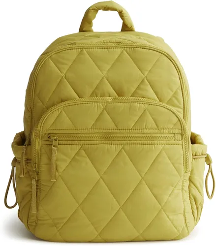 Vista 7 de Vera Bradley Mochila Bancroft de peso pluma para mujer, oliva dorado, talla única