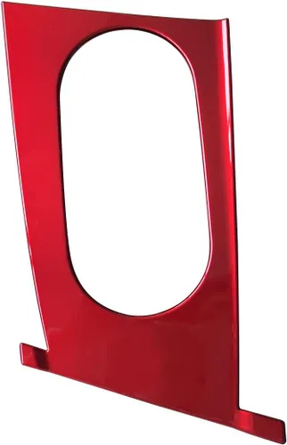 Vista 6 de ruihe Cubiertas de panel de consola de palanca de cambios de coche rojo Compatible con Hyundai Elantra 2021 2022 2023 2024 Versión de freno