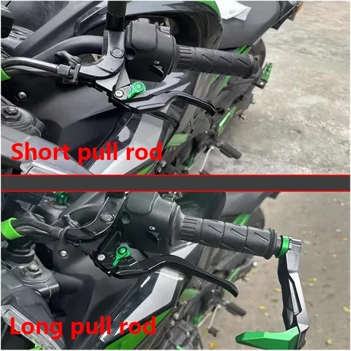 Vista 3 de 2025 New Brake Clutch Lever Motorcycle CNC Adjustable Brake Clutch Levers Compatible with Yamaha FZ8 FZ 8 Fz8 FAZER 2011-2015(Long Black)