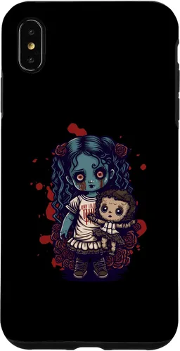 Vista 11 de Scary Goth Doll Holding Teddybear - Funda gótica gótica para iPhone 16