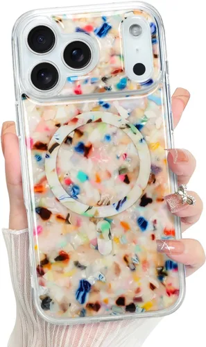 Vista 44 de Bonoma - Funda para iPhone 17 Pro Max 2025 con cristales brillantes, purpurina brillante