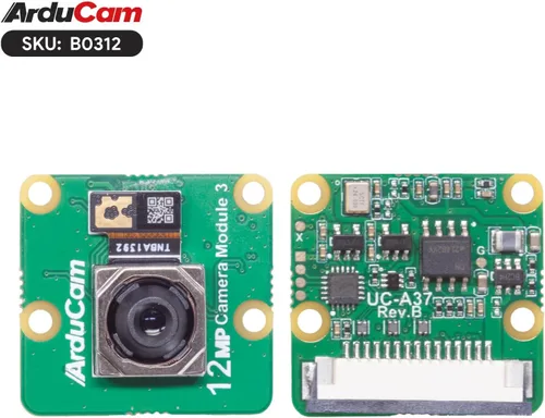 Vista 2 de Arducam para Raspberry Pi Módulo de cámara 3, 12MP IMX708 75°(D) Autofoco Cámara Pi V3, Cable FFC de 15-22 pines