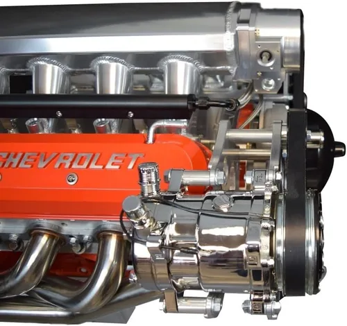 Vista 4 de ICT Billet Kit de soporte para compresor de aire acondicionado compatible con LS Corvette - Sanden 508 A/C LS AC GTO 551474-1
