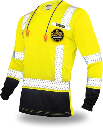 Vista 9 de KwikSafety Premium Long Sleeve Safety Shirts Class 3 ANSI OSHA Hi Vis PPE