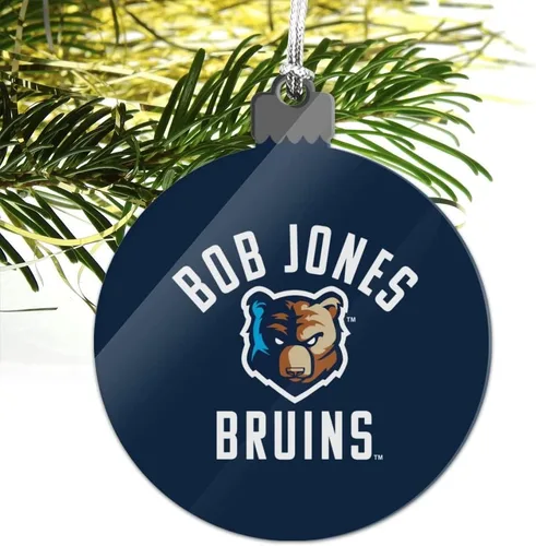Vista 5 de GRAPHICS & MORE Bob Jones University Bruins Logo Acrílico Árbol de Navidad Adorno de vacaciones