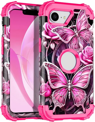 Vista 54 de Rancase Funda para iPhone 11, tres capas de alta resistencia a prueba de golpes, protección de plástico duro + funda protectora de goma de silicona