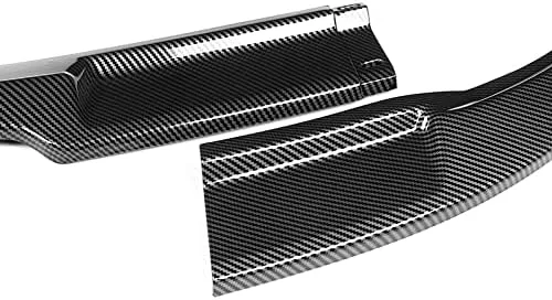 Vista 4 de Kit de 3 bordes para parachoques delantero compatible con Infiniti G35 Coupe/2-DR 2003-2007, alerón de protección divisor estilo GT, difusor de aire