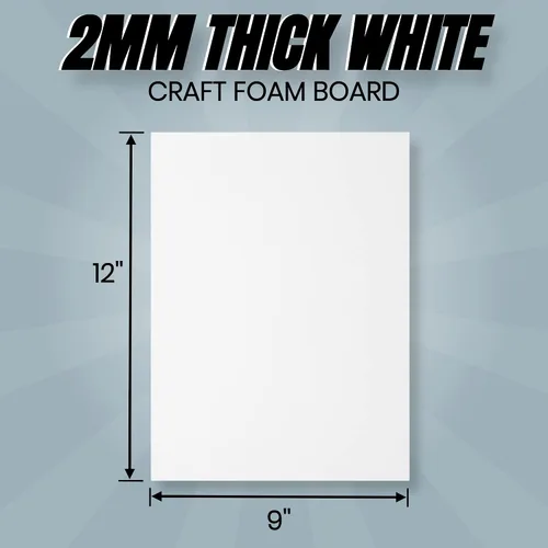 Vista 7 de (Blanco) 3.3 lbs Arcilla de espuma moldeable para cosplay con 24 hojas de espuma EVA Cosplay 9"x12