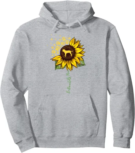 Vista 3 de Bullmastiff Mom - Sudadera con capucha con diseño de girasol, regalos para perro y mamá