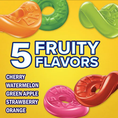 Vista 5 de Lifesavers Gummies - Bolsas de cinco sabores, 4.2 onzas (paquete de 15)