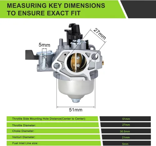 Vista 7 de GX390 GX340 Carburador para Honda GX 340 GX 390 13 HP 13HP 11HP Reemplazo 16100-ZF6-V01 con 17210-ZE3-505 Filtro de combustible para tanque
