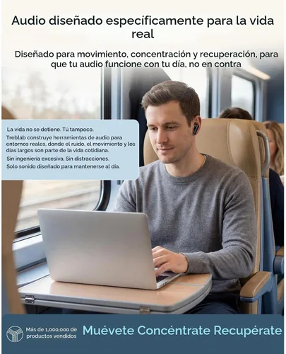 Vista 10 de TREBLAB Auriculares inalámbricos X8 True - Cancelación activa de ruido