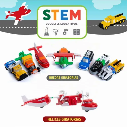 Vista 8 de Popular Playthings Vehículos magnéticos para mezclar o combinar Deluxe 1