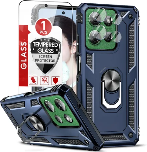 Vista 44 de LeYi Funda para Moto G Stylus 2022 4G (no compatible con 5G), funda para Moto G Stylus con 2 protectores de pantalla, funda protectora de grado Oro