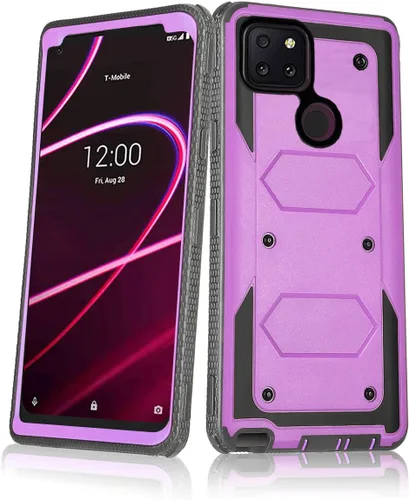 Vista 8 de Asuwish Funda de teléfono para T-Mobile Revvl 5G, híbrida, resistente, a prueba de golpes, a prueba de caídas, cuerpo completo, resistente