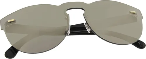 Vista 4 de zeroUV Futuristic Rimless Mono Flat Lens Horn Rimmed Shield Sunglasses 73mm