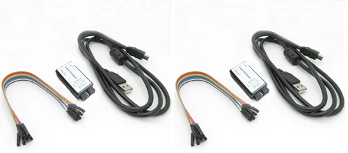 Vista 5 de HiLetgo USB Logic Analyzer Device with EMI Ferrite Ring USB Cable 24MHz 8CH 24MHz 8 Channel UART IIC SPI Debug