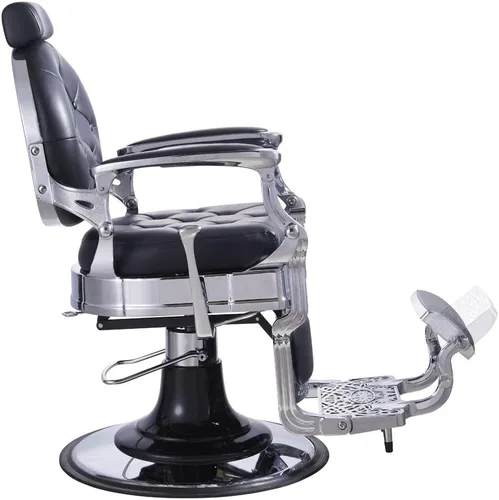 Vista 4 de Silla de peluquería resistente para hombre. Silla hidráulica para peluquería, Vanquish
