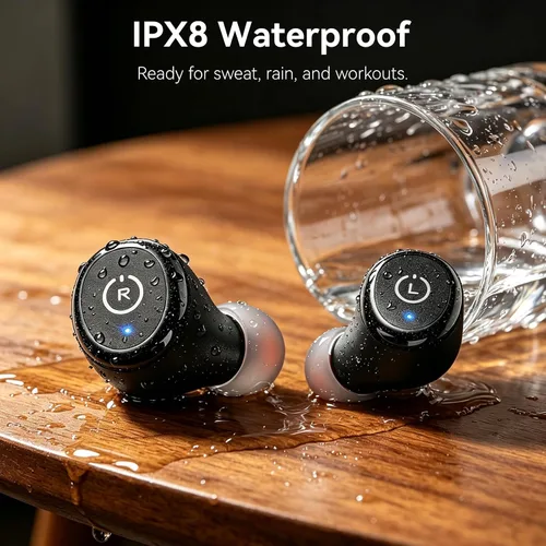 Vista 5 de TOZO - T10 - Auriculares inalámbricos Bluetooth 5.0 1 Negro