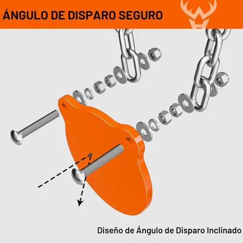 Vista 5 de Highwild Soporte de objetivo de acero AR500 Sistema de objetivo de disparo Kit completo Combinación (2)