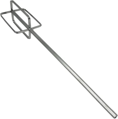 Vista 3 de Drill Mixer Attachment, Stainless Steel Stirring Rod Hand Mixer Attachments Reinforced Meat Paste Whisk Extended for Household and Construction