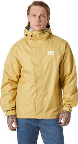 Vista 37 de Helly-Hansen Seven J - Chaqueta impermeable resistente al viento transpirable para hombre Sorbete de naranja 320