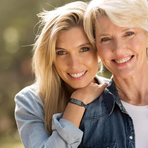 Vista 58 de VNOX Pulsera de identificación de alerta médica para hombres y mujeres, pulseras de alerta médica con grabado personalizado para mujeres y hombres