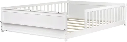 Vista 6 de Bellemave Cama Montessori de tamaño matrimonial con tablillas Blanco