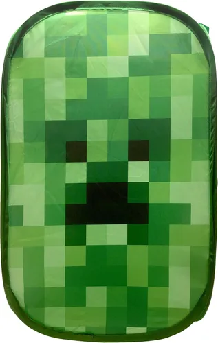 Vista 4 de Jay Franco Minecraft Creeper - Manta de 2 piezas, incluye manta, cesta