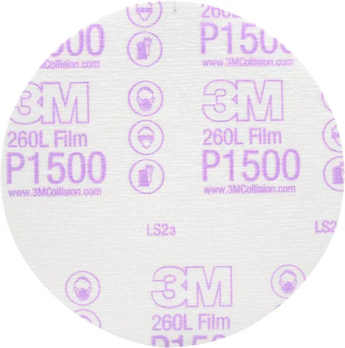 Vista 6 de 3M 17 Hookit - Disco de película para acabado, antipolvo, 6 pulgadas, P8., P600, 3