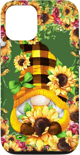 Vista 26 de iPhone 16 Unique Summer Gnome For Hippie With Cute Sunflower Gnomie Case