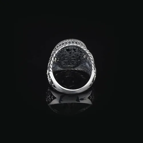Vista 5 de Mens Handmade Ring, Black Onyx Men's Ring, Snake Ring, Black Onyx Ring Sterling Silver, Mens Onyx Snake Ring, Gift for Boyfriend