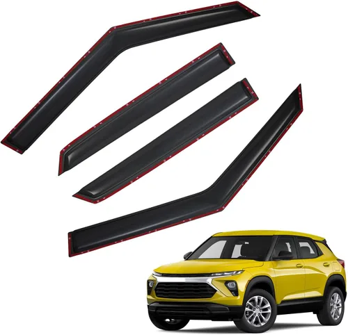 Vista 17 de Protectores de lluvia en canal compatibles con Isuzu D-Max 2004-2010 Double/EXT CAB; 2004-2012 Chevrolet/GMC Colorado/Canyon Crew Cab solamente