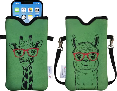 Vista 59 de Tainada Funda Estuche Bolsa de Neopreno para Teléfono para Hombres y Mujeres con Correa Cruzada/Cordón para el Cuello para iPhone 17/16/15 Pro Max