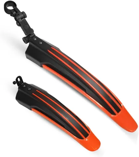 Vista 8 de Conjunto de guardabarros ajustable para bicicleta de montaña, bicicleta de bicicleta, neumáticos delanteros y traseros, guardabarros