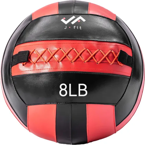 Vista 19 de JFit Wall Ball – Premium Soft Weighted Exercise Ball for Strength, Conditioning, Gym & Home Workouts, 4-30 LB
