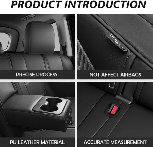 Vista 6 de Xipoo Funda para Asiento de 8 Plazas Compatible con Protector de Asiento de Coche para Toyota Highlander 2014-2019 Reemplazo para Accesorios