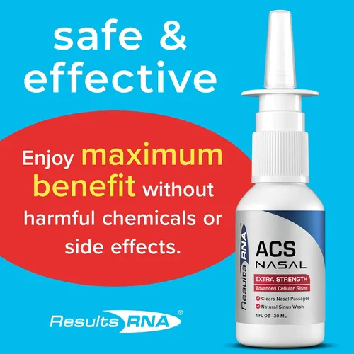 Vista 6 de Results RNA - ACS 200 Nasal Extra Strength – El lavado nasal más eficaz disponible. Limpia los pasajes nasales ayudándote a respirar profundamente
