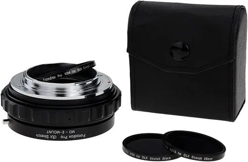 Vista 2 de Fotodiox Adaptador de montaje de lente extensible DLX compatible con lentes Minolta MD a cámaras Sony E-Mount