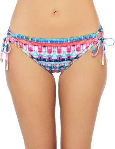 Vista 20 de La Blanca Parte inferior de bikini hipster con lazo lateral para mujer Negro/ Luces de la ciudad